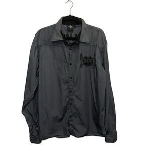 Edify Gray Religious Button Down Shirt
